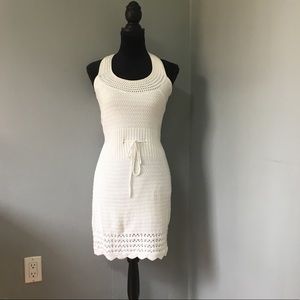 White Knitted Dress